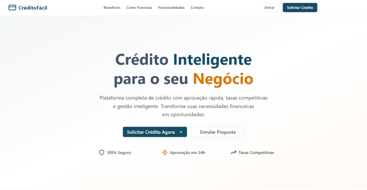 LandPage Crédito Fácil