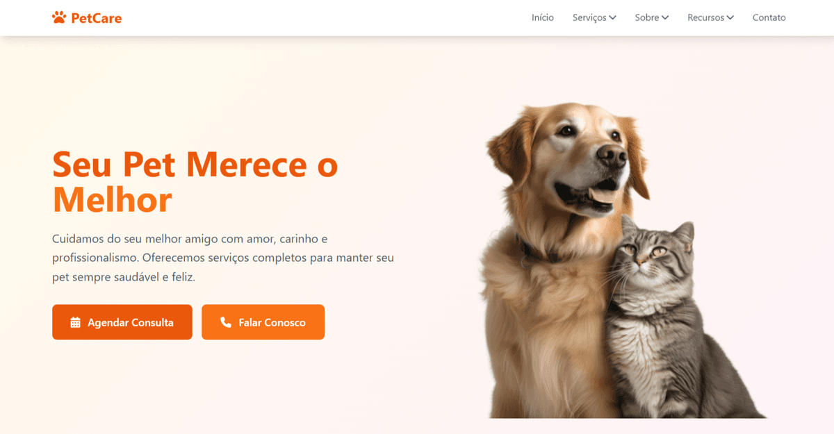 PetCare - Plataforma Completa de Cuidados para Pets