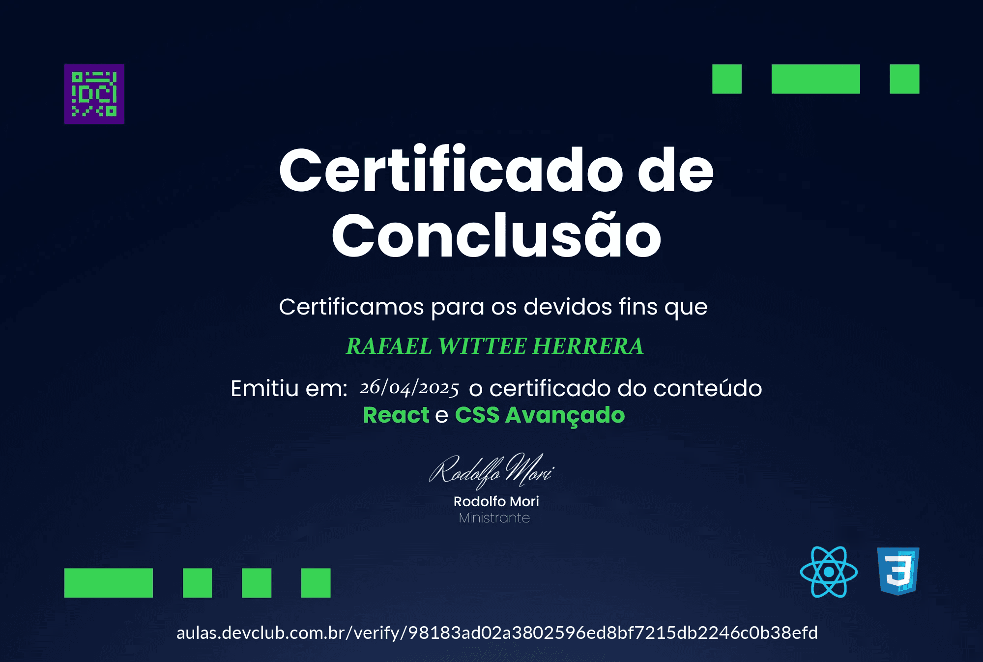 React e CSS Avançado